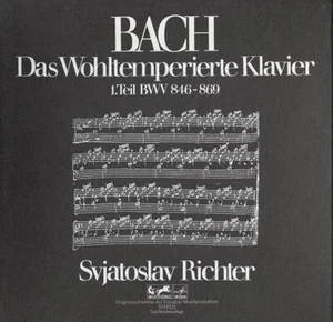 BACH Well-Tempered Piano Vol. I WTK RICHTER Eurodisc 62407 3LP Box Gold Label NM - Picture 1 of 3