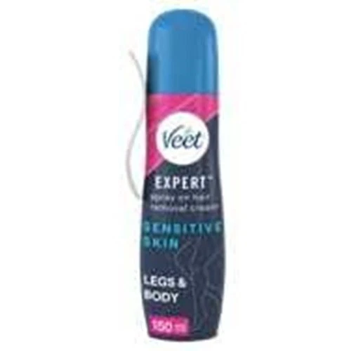 Veet Expert SPRAY-ON Haarentfernungscreme empfindliche Haut für Beine & Körper 150ml