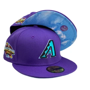 Arizona Diamondback Cloud Under New Era 59FIFTY fitted hat Cap purple - Picture 1 of 8