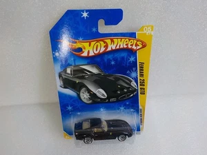 Hot Wheels Ferrari 250 GTO 2009 New Models Black Target snowflake card - Picture 1 of 1