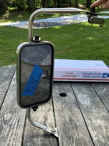 Vintage Original 1967-79 Ford Truck West Coast Jr Swing Mirror Logo Driver Side - Picture 1 of 13