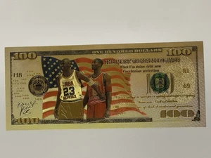 Michael Jordan 24k Gold Foil Note All Star MVP #23 Free Shipping - Bild 1 von 9