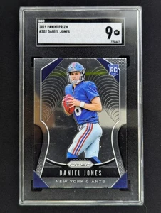 Panini Prizm #302 2019 Daniel Jones RC Rookie Prizm SGC 9 MT  - Imagen 1 de 2