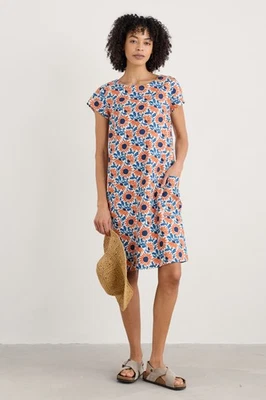 Seasalt Women's Petite River Cove Shift Dress Bold Sunflower Chalk - Image 1 of 4