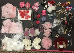 Lot of Girl's Hair Accessories Bands/Clips/Bows/Flowers And More - Picture 1 of 4