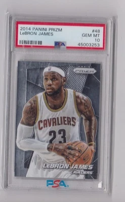 LeBron James 2014 Panini Prizm PSA 10 GEM MINT  CAVALIERS / LAKERS - Image 1 of 2