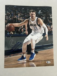 Luka Doncic autographed signed 11x14 photo Beckett BAS COA Dallas Mavericks NBA - Picture 1 of 2