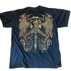 Rock Chang Lg shirt Biker, Gothic, Grunge, Horror, Punk, Skull NIB unisex wash  - Picture 1 of 5
