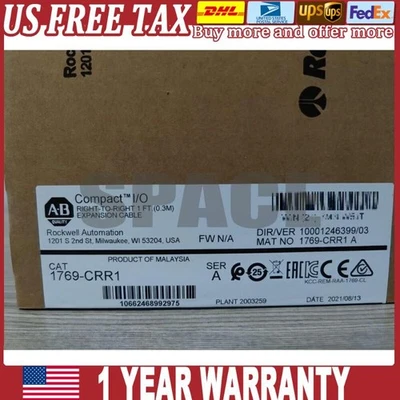 NEW AB 1769-CRR1 CompactLogix Right-To-Right Cable Surplus SEALED US Free Tax - Image 1 of 4