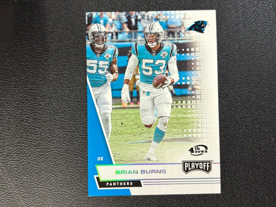 Brian Burns 2020 Playoff 4th Down SSP Carolina Panthers 10/10 E27 - Image 1 of 1