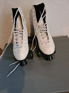No Fear White Quad Figure Skates – UK Size 4 –Good Condition - Picture 1 of 12