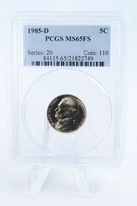 1985-D PCGS MS65FS Jefferson Nickel Full Steps Business Strike 5C - Picture 1 of 2