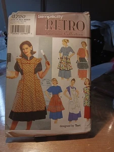 Simplicity Retro Costume Collection Sewing Pattern 8720 Misses’ Aprons Uncut - Picture 1 of 2