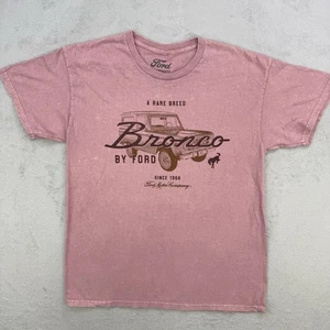Ford Motor Company Ford Bronco Graphic T-Shirt Salmon Unisex Size Large NWOT - Picture 1 of 4
