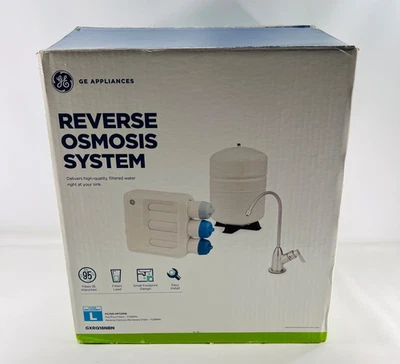 GE GXRQ18NBN Under Sink 3 Stage Reverse Osmosis Water Filtration System w/Faucet - Image 1 of 4