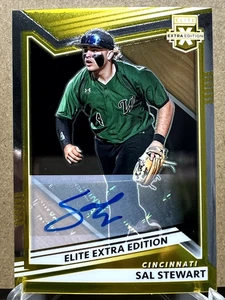SAL STEWART 2022 Elite Extra Edition Optic GOLD /49 Chrome RC Autograph - Picture 1 of 7