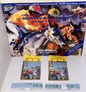 Kentucky Derby 1999 Official Program + 2 KY Oaks Tickets & Bracelets - Picture 1 of 13