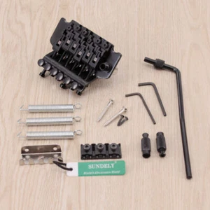 Floyd Rose Lic Tremolo Guitar Bridge Bla Double Locking System Set - Picture 1 of 8