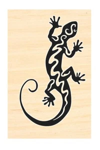 P128  Lizard  rubber stamp - Picture 1 of 1
