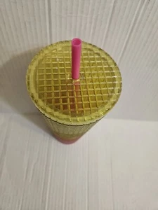Starbucks Lemon Prism Spray Pink Gradient Ombre Summer 2022 Venti Tumbler 24oz - Bild 1 von 3