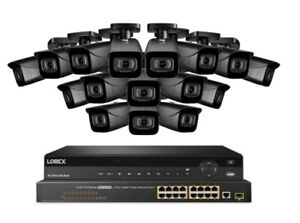 Lorex HD Security Camera System 16 4K Cameras Color Night Vision 32 Channel 8TB