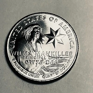 2022 P Washington 25c American Women Series, Wilma Mankiller de rollo como nuevo - Imagen 1 de 4