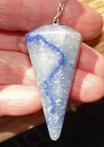Pendolo al quarzo blu (Dumortierite) p28 - Foto 1 di 4