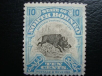 North Borneo Scott # 144 10c, MNG, 1909 - Image 1 of 2