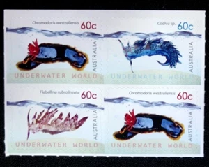 AUSTRALIA 2012 MARINE LIFE, FISH Sc 3705x2-3706-3707 MNH 4 BOOKLET STAMPS - Picture 1 of 1