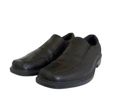 ECCO Men's New Jersey Slip On loafers leather Black Size 45 US 11 Dress Shoes - Image 1 of 4