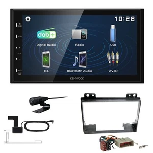 Kenwood 2DIN DAB+ Autoradio für Ford Fiesta 2001-2005 in schwarz - Bild 1 von 5