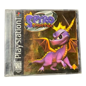 Spyro 2 Riptos Rage PlayStation PS1 Black Label Folie Cover komplett mit Handbuch - Bild 1 von 7