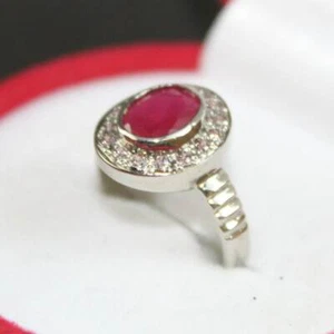 Lab Created Ruby Men Ring Roby Ring Yaqut Ring Ring Handmade Ring - Picture 1 of 9