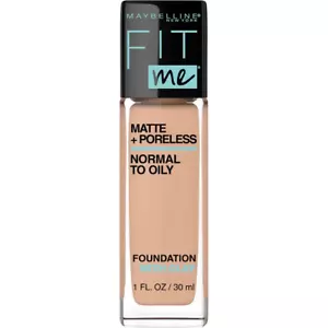 Maybelline Fit Me Matte + Poreless Liquid Foundation Makeup True Beige 1 fl oz.. - Picture 1 of 3