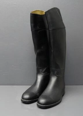 AIGLE Coupe Saumur Women's Sz 8.5/39 Matte Black Rubber Equestrian Rain Boot - Image 1 of 4