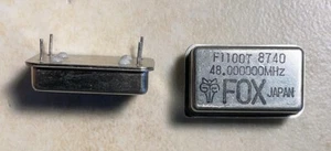 Fox Electronics K1100T 48.000 Mhz Crystal Oscillator - NOS - Picture 1 of 1