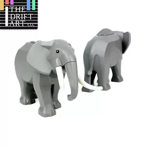 1 Stck. MOC Elefant City kurze lange Stoßzahn Tiere für Lego Bausteine Sets Zum Selbermachen - Bild 1 von 7