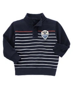 Neu mit Etikett Gymboree Go maritim gestreifter Strickpullover Sweatshirt Oberteil Jungen M 7 8 - Bild 1 von 1