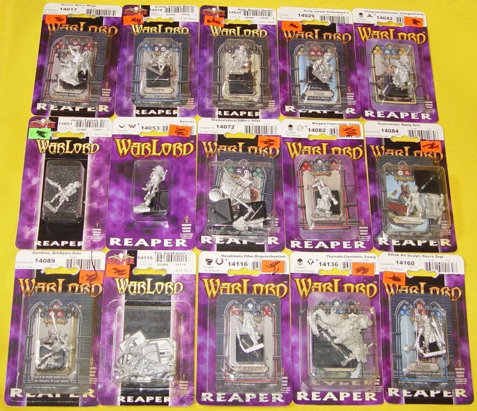 Reaper Warlord Miniaturen zum aussuchen #14017 - #14647