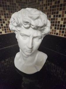 David Statue Head Sculptures 6" Michelangelo David Bust Figurine Classic Greek R - Picture 1 of 2