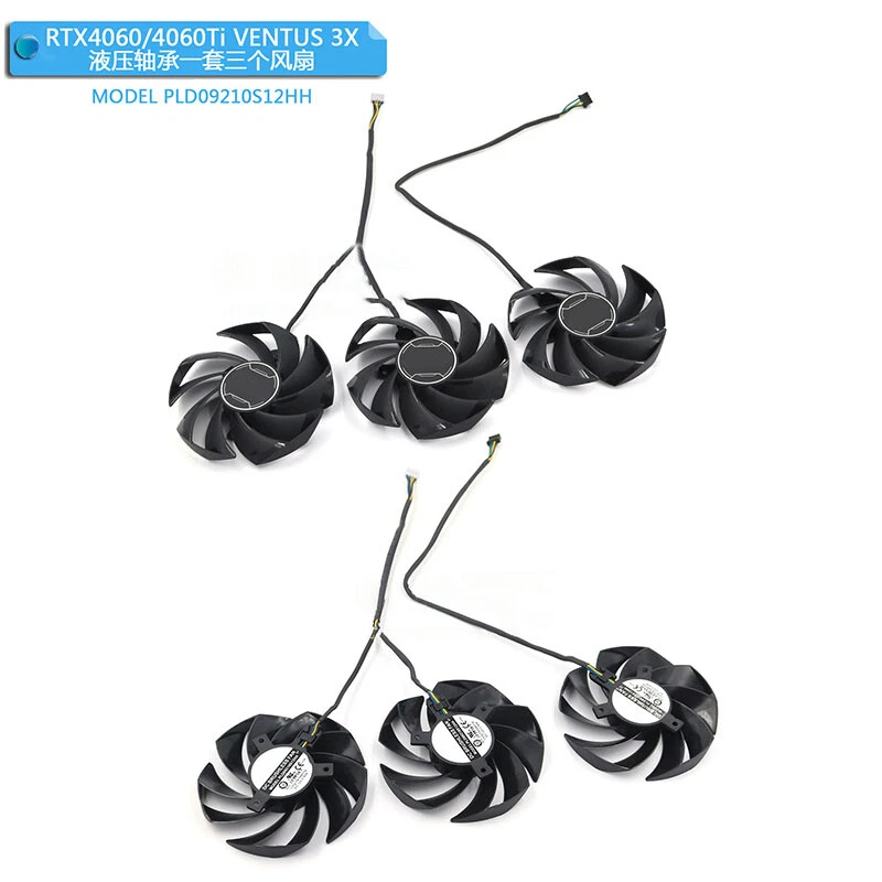 1PC For MSI RTX4060 Ti 4070 Ti 4080 4090 VENTUS 3X Graphics Card Cooling Fan - Image 1 of 4