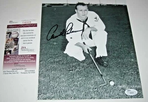 ARNOLD PALMER MASTERS GANADOR DE LA GUARDIA COSTERA UNIFORME RARO JSA / COA FIRMADO 8X10 FOTO - Imagen 1 de 1