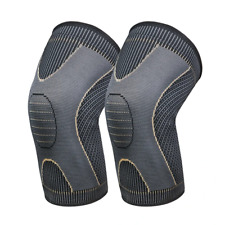 1Pair Knee Brace Pads Elastic Nylon Compression Sleeve Support for Men Women Run