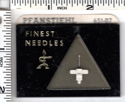 Agulha de substituição fonógrafo vintage Pfanstiehl 651-D7 RCA 126566, 126567 - Imagem 1 de 3