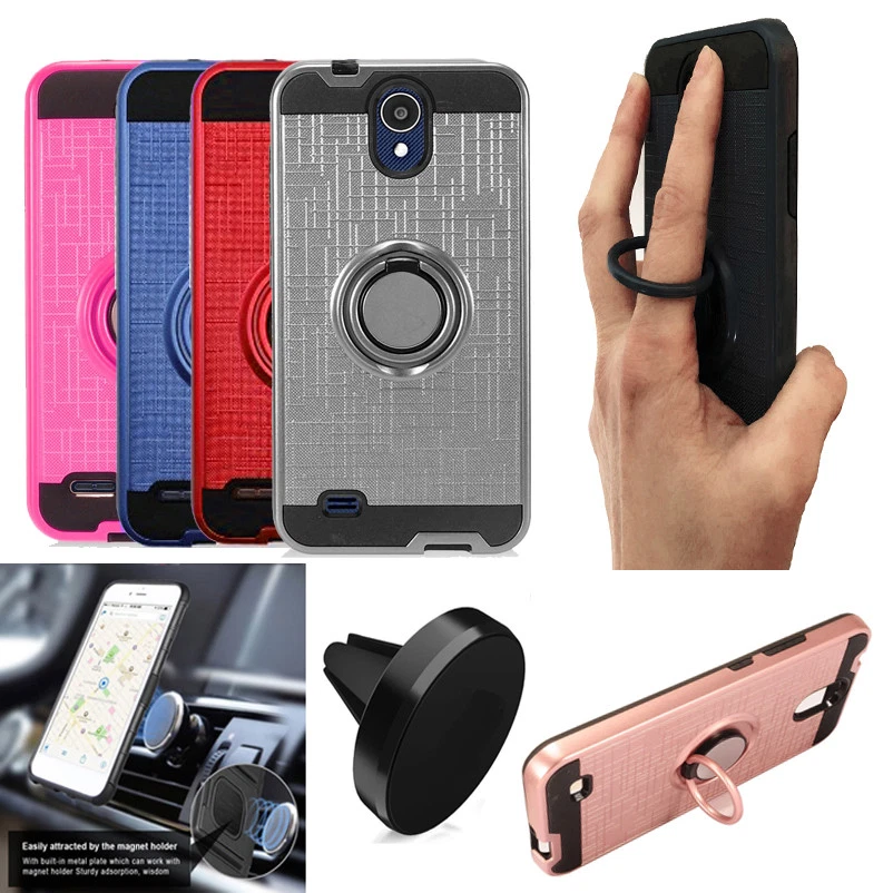 For Alcatel Axia Phone Case /Cricket Vision Magnetic Car Mount Shockproof Cover  - Image 1 of 1