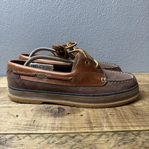 G.H. Bass & Co. Comfort Arch Q742 braune Damen-Bootsschuhe aus Leder Größe 11M neu ohne Karton - Bild 1 von 14