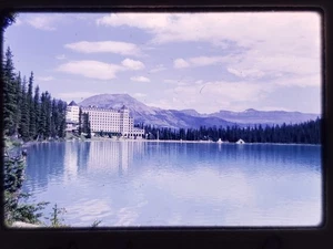 Vtg 1965 35mm Slide - Chateau Across Lake Louise Banff, Alberta Canada - Picture 1 of 1