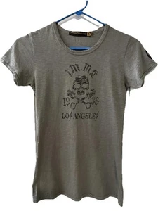 Johnson Motors Woman’s T-shirt BMRC Vintage Style XS Gray - Picture 1 of 7