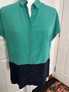 akris punto Women’s Green Blouse Size 8 - Picture 1 of 10