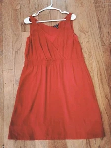 Eileen Fisher Multilayer V Neck Dress With Elastic Waist Size M - Picture 1 of 9